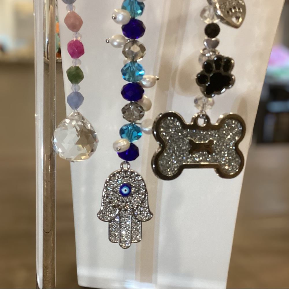 🌸Car Charm Rearview Mirror - Picture 3 of 8